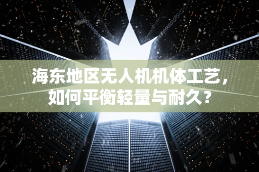 海东地区无人机机体工艺，如何平衡轻量与耐久？